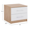 ΚΟΜΟΔΙΝΟ ΜΕΛΑΜΙΝΗΣ HM2220.06 SONAMA - ΛΕΥΚΟ 48x40,5x41,5 εκ. (x1) - Image 2