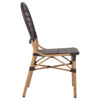 ΚΑΡΕΚΛΑ ΑΛΟΥΜΙΝΙΟΥ BAMBOO LOOK ΜΕ ΚΑΦΕ PE RATTAN HM5925.01 47x58x95Yεκ. (x1) - Image 4