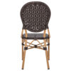 ΚΑΡΕΚΛΑ ΑΛΟΥΜΙΝΙΟΥ BAMBOO LOOK ΜΕ ΚΑΦΕ PE RATTAN HM5925.01 47x58x95Yεκ. (x1) - Image 6