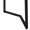 ΤΡΑΠΕΖΙ ΤΡΑΠΕΖΑΡΙΑΣ JAY HM9531 MDF ΚΑΡΥΔΙ-ΜΑΥΡA ΜΕΤΑΛΛΙΚΑ ΠΟΔΙΑ 120x70x76Υεκ. (x1) - Image 5