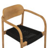 ΠΟΛΥΘΡΟΝΑ OSLO HM9636.02 ΞΥΛΟ TEAK ΦΥΣΙΚΟ & ΜΑΥΡΟ ΣΧΟΙΝΙ 55x54x80Y εκ. (x1) - Image 9