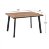 ΤΡΑΠΕΖΙ ΑΛΟΥΜΙΝΙΟΥ TABER ΑΝΘΡΑΚΙ ΜΕ ΕΠΙΦΑΝΕΙΑ POLYWOOD HM5562.02 120x80x72,5Υ ΕΚ. (x1) - Image 2