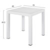 ΤΡΑΠΕΖΙ ΑΛΟΥΜΙΝΙΟΥ QIANA HM5402.01 ΛΕΥΚΟ 45x45x45,5 εκ. (x1) - Image 2