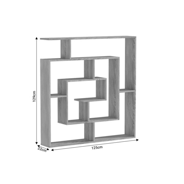 Βιβλιοθήκη Nardy pakoworld sonoma 125x22x129εκ (x1) - Image 3