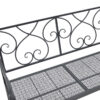 Παγκάκι Cazpo pakoworld μέταλλο σε μαύρη απόχρωση 114x45x90εκ (x1) - Image 3