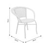 Σαλόνι Saylor pakoworld σετ 3τεμ μέταλλο-pe rattan καφέ (x1) - Image 3