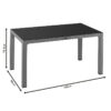 Τραπέζι Explore pakoworld με UV protection PP καφέ 150x90x73.5εκ (x1) - Image 2