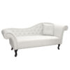 ΑΝΑΚΛΙΝΔΡΟ T.CHESTERFIELD NIOVI HM3008.02 PU ΛΕΥΚΟ-ΜΑΥΡΑ ΠΟΔΙΑ(ΔΕΞΙ)190x61x84Yεκ (x1) - Image 2