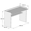 ΣΕΤ ΓΡΑΦΕΙΟΥ 2 ΤΜΧ HM11774.12 ΜΕΛΑΜΙΝΗ SONΟMA - ΛΕΥΚΟ (x1) - Image 3