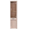 Βιτρίνα Μονόφυλλη Damis 50.5x35x203εκ Σονόμα MDF Διακόσμηση - Image 3