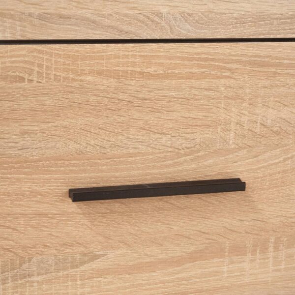 Βιτρίνα Δίφυλλη Solo 100x41x197cm Sonoma με Wenge και MDF Καμπυλωτό τελείωμα στις πόρτες - Image 2