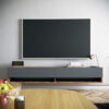 Έπιπλο τηλεόρασης επιτοίχιο Handra pakoworld ανθρακί-oak 180x31,5x29,5εκ (x1) - Image 2