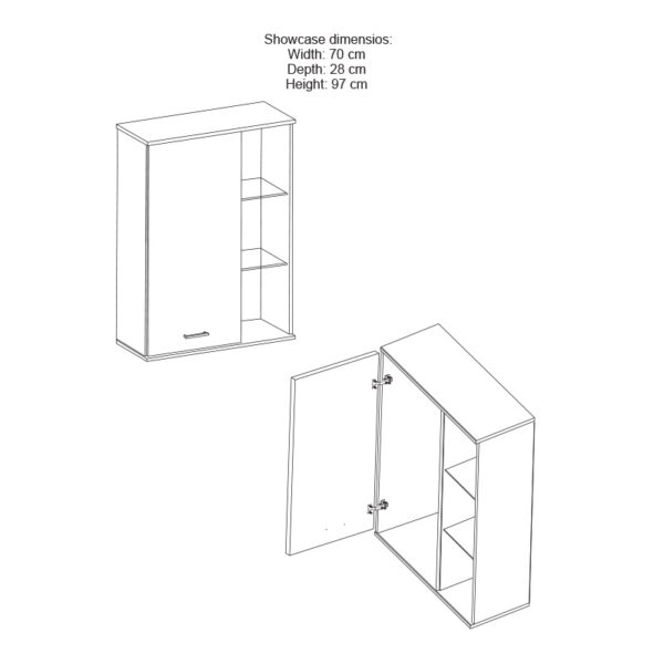 Σύνθετο σαλονιού Salome pakoworld LED wenge 200x41x190εκ (x1) - Image 3