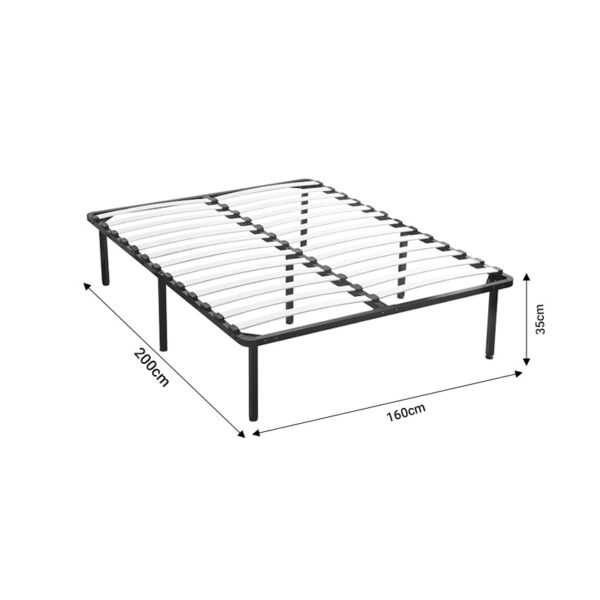 Σομιές μεταλλικός Quinnton pakoworld 160x200x35εκ (x1)