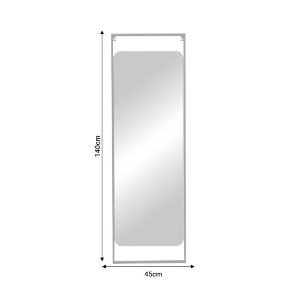 Καθρέπτης Piza Inart μαύρο μέταλλο 45x2x140εκ (x1)