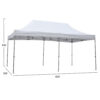GAZEBO ΕΠΑΓΓΕΛΜΑΤΙΚΟ ΒΑΡΕΩΣ ΤΥΠΟΥ CRESSEN HM6307 ΠΤΥΣΣΟΜΕΝΟ ΑΛΟΥΜΙΝΙΟΥ 3x6x3,4Y (x1) - Image 4
