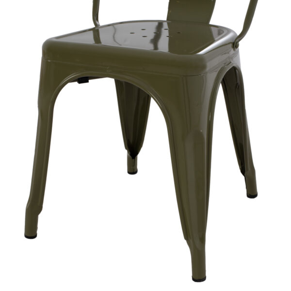 ΚΑΡΕΚΛΑ ΜΕΤΑΛΛΙΚΗ MELITA HM8641.43 ΣΕ DARK OLIVE GREEN 43x50x82Υεκ. (x1) - Image 9