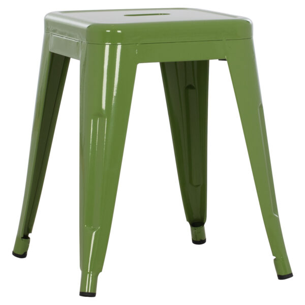 ΣΚΑΜΠΟ ΜΕΤΑΛΛΙΚΟ MELITA HM0096.53 ΣΕ LIGHT OLIVE GREEN ΧΡΩΜΑ 39x39x46Υεκ. (x1)