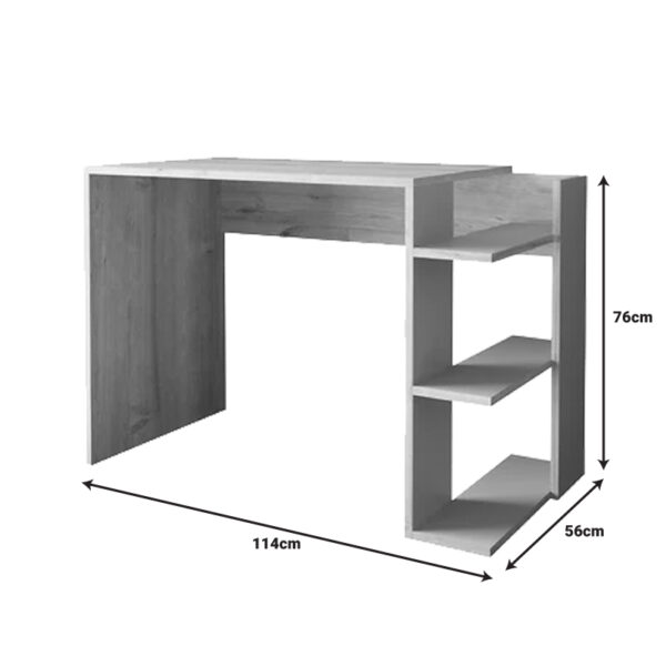 Γραφείο εργασίας Toska pakoworld σε oak- sandstone απόχρωση 114x56x76εκ (x1) - Image 2