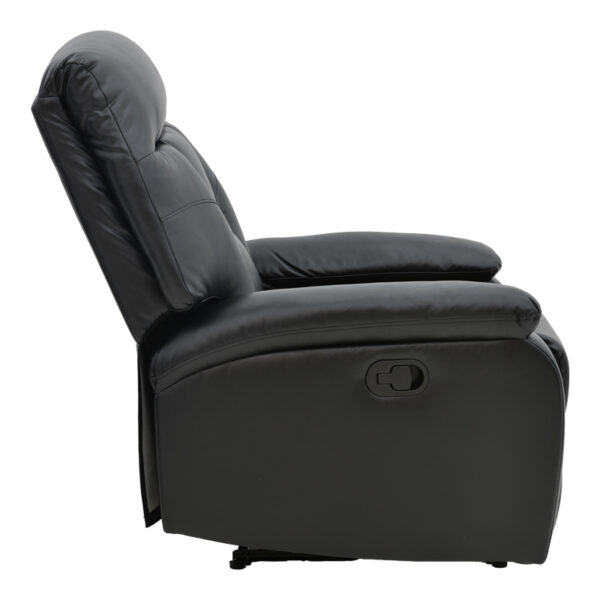 Πολυθρόνα relax με μηχανισμό massage Terpsi pakoworld μαύρο PU 80x94x102εκ (x1) - Image 3