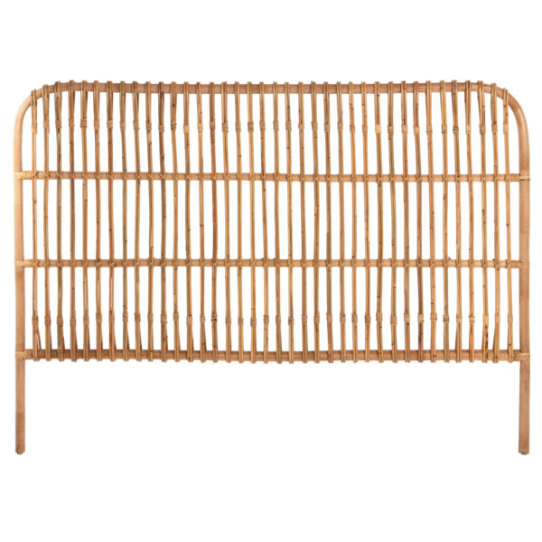 ΚΕΦΑΛΑΡΙ ΚΡΕΒΑΤΙΟΥ MERMA HM9549 ΣΕ ΦΥΣΙΚΟ ΧΡΩΜΑ RATTAN 165x5x121Yεκ. (x1) - Image 3