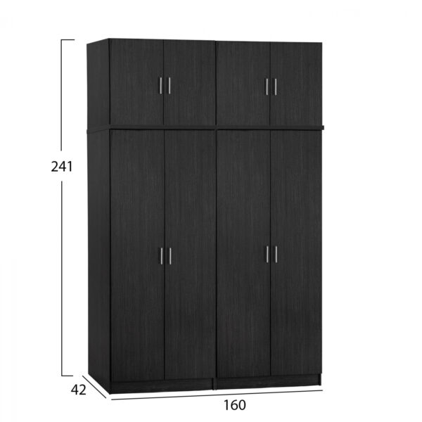 ΣΕΤ 4 ΤΜΧ ΝΤΟΥΠΑΛΑ 4ΦΥΛΛΗ ΜΕ ΠΑΤΑΡΙ ZEBRANO 160X42X241 HM11353.01 (x1) - Image 2