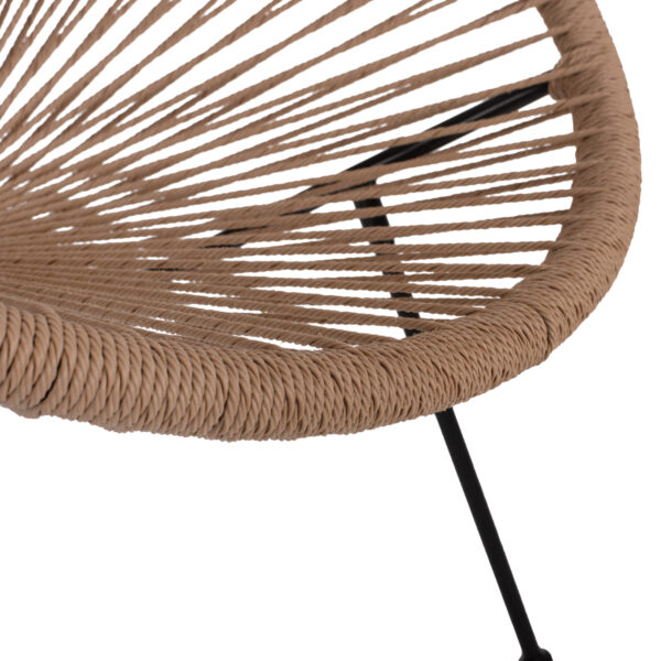 ΣΕΤ ΕΞΩΤΕΡΙΚΟΥ ΧΩΡΟΥ 3ΤΜΧ ACAPULCO HM21100 TWISTED WICKER-ΜΕΤΑΛΛΟ (x1) - Image 7