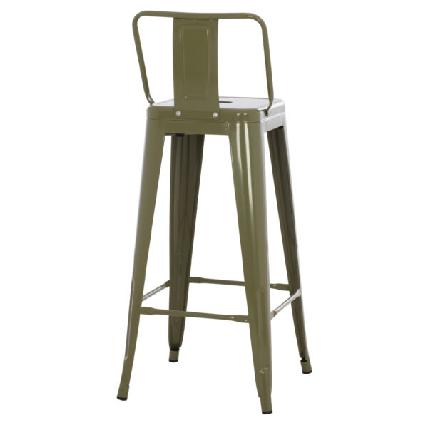 ΣΚΑΜΠΟ BAR ME ΠΛΑΤΗ ΜΕΤΑΛΛΙΚΟ MELITA-PRO HM8643.43 DARK OLIVE GREEN 42x42x100Υεκ. (x1) - Image 5