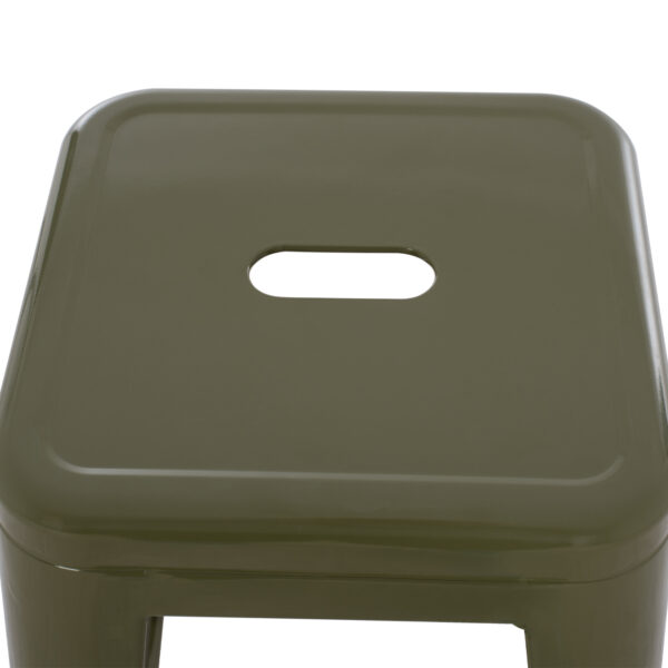 ΣΚΑΜΠΟ ΜΠΑΡ ΜΕΤΑΛΛΙΚΟ MELITA-PRO HM8642.43 ΣΕ DARK OLIVE 43x43x78Υεκ. (x1) - Image 5