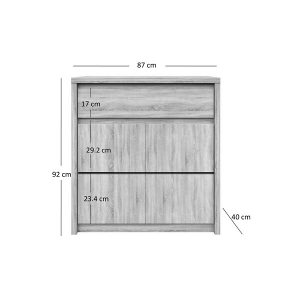 Κομότα Norton 87x40x91.5εκ Sonoma - Image 3