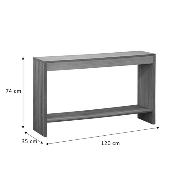 Κονσόλα Focused pakoworld MDF φυσικό 120x35x74εκ (x1) - Image 3