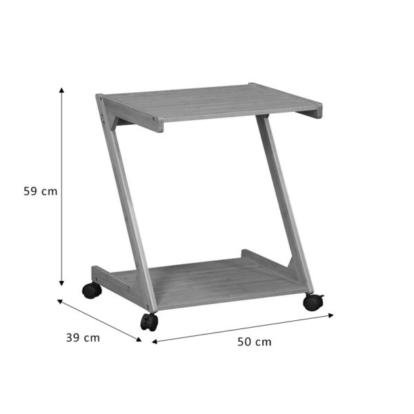 Βοηθητικό τραπέζι Fit pakoworld MDF φυσικό 50x39x59εκ (x1) - Image 3