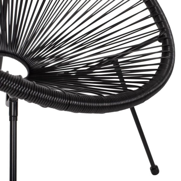 ΣΕΤ ΕΞΩΤΕΡΙΚΟΥ ΧΩΡΟΥ 3ΤΜΧ ACAPULCO HM21101 P.E.RATTAN-ΜΕΤΑΛΛΟ ΣΕ ΜΑΥΡΟ (x1) - Image 15