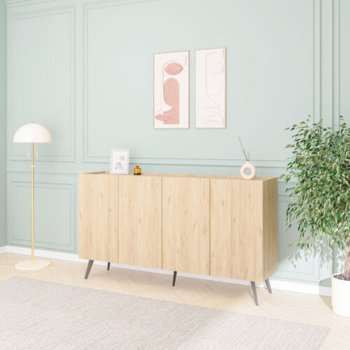 Μπουφές Kudro pakoworld σε oak απόχρωση 180x43x100εκ (x1)