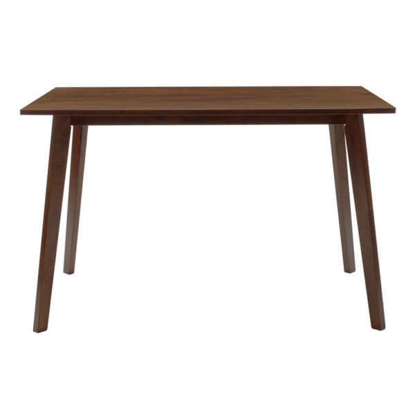 Τραπέζι Benson pakoworld MDF σε καρυδί απόχρωση 120x75x75εκ (x1)