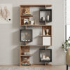 Βιβλιοθήκη Cubix pakoworld σε sonoma-ανθρακί απόχρωση 90x24,6x171,90εκ (x1) - Image 2