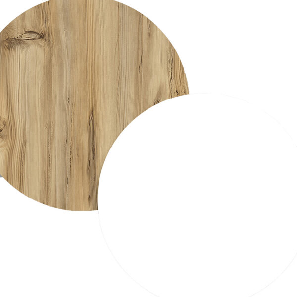 Τραπέζι σαλονιού Thunder pakoworld sonoma-λευκό 90x60x31.5εκ (x1) - Image 3