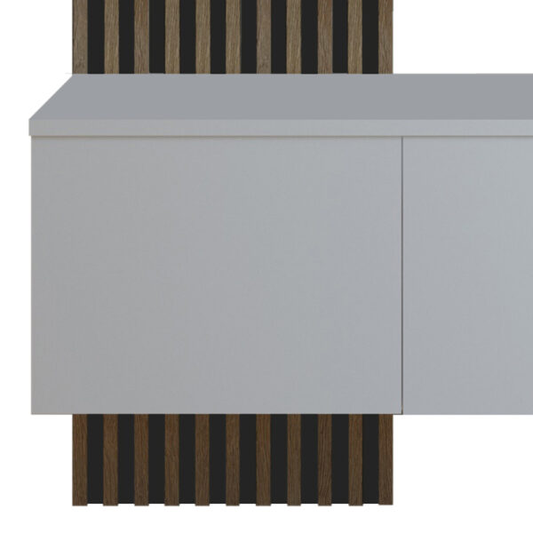 Έπιπλο εισόδου Arika pakoworld λευκό-sonoma 100x37x199.5εκ (x1) - Image 3