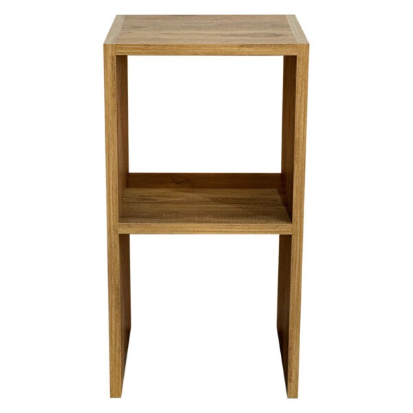 Βοηθητικό τραπέζι Leofric pakoworld μελαμίνης oak 30x30x60εκ (x1) - Image 2