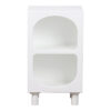 Κομοδίνο Emersi pakoworld MDF σε λευκή απόχρωση 40x32x70εκ (x1) - Image 2