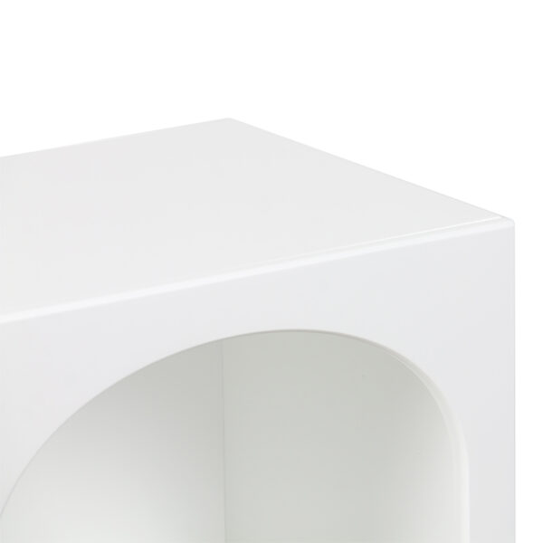 Κομοδίνο Emersi pakoworld MDF σε λευκή απόχρωση 40x32x70εκ (x1) - Image 3