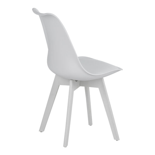 Καρέκλα Gaston I pakoworld PP-PU σε λευκή απόχρωση 48.5x53.5x81.5εκ (x1) - Image 2