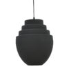 Φωτιστικό οροφής Kelsy Inart E27 μαύρο μέταλλο Φ30x122εκ (x1)