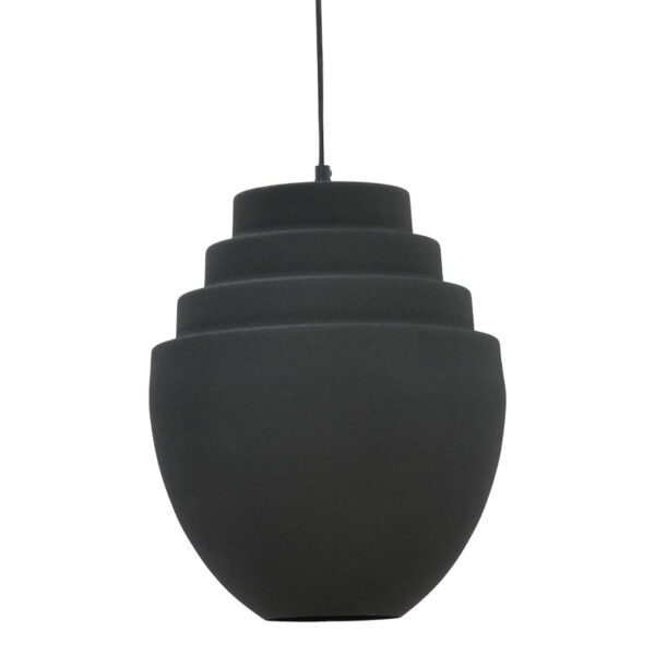 Φωτιστικό οροφής Kelsy Inart E27 μαύρο μέταλλο Φ30x122εκ (x1)