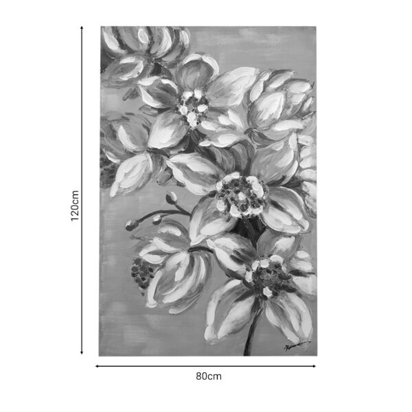Πίνακας σε καμβά Flourish I Inart 80x3x120εκ (x1)