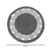 Χαλί Opronzo Inart φυσικό σχοινί Φ100x2εκ (x1) - Image 2