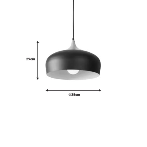 Φωτιστικό οροφής Pedrity pakoworld μαύρο μέταλλο Φ35x29εκ (x1)