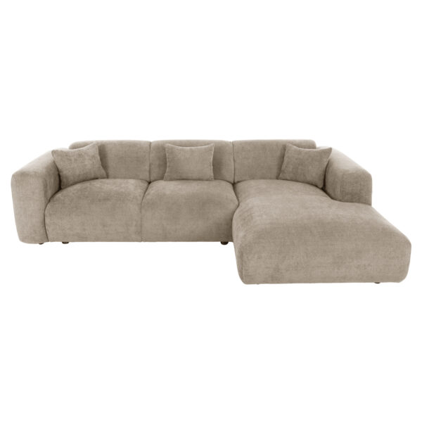 ΚΑΝΑΠΕΣ ΓΩΝΙΑ BRICKEN HM3275.01R ΜΠΕΖ ΥΦΑΣΜΑ 110-282x98-160x72Υεκ. (x1) - Image 3