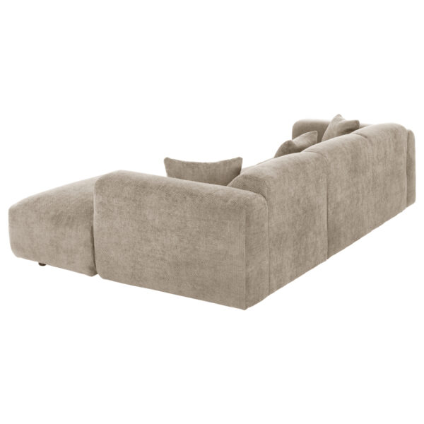 ΚΑΝΑΠΕΣ ΓΩΝΙΑ BRICKEN HM3275.01R ΜΠΕΖ ΥΦΑΣΜΑ 110-282x98-160x72Υεκ. (x1) - Image 5