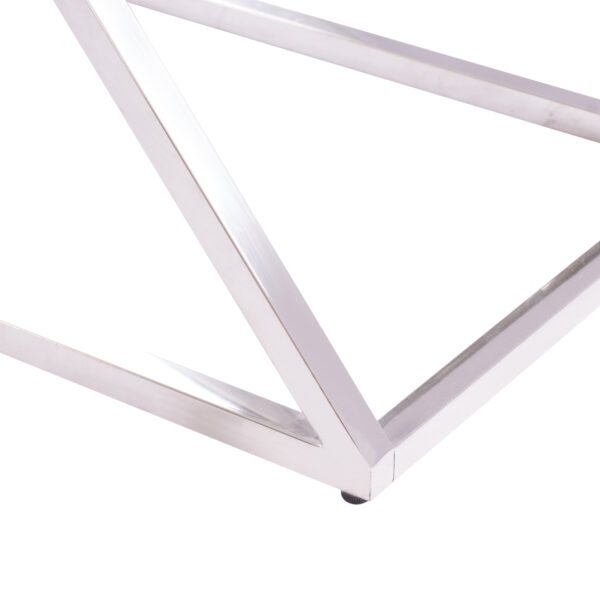 ΚΟΝΣΟΛΑ HOLLAND HM8622.01 ΜΕ ΓΥΑΛΙ ΚΑΙ ΒΑΣΗ ΧΡΩΜΙΟΥ 120X40Χ78 EK. (x1) - Image 5